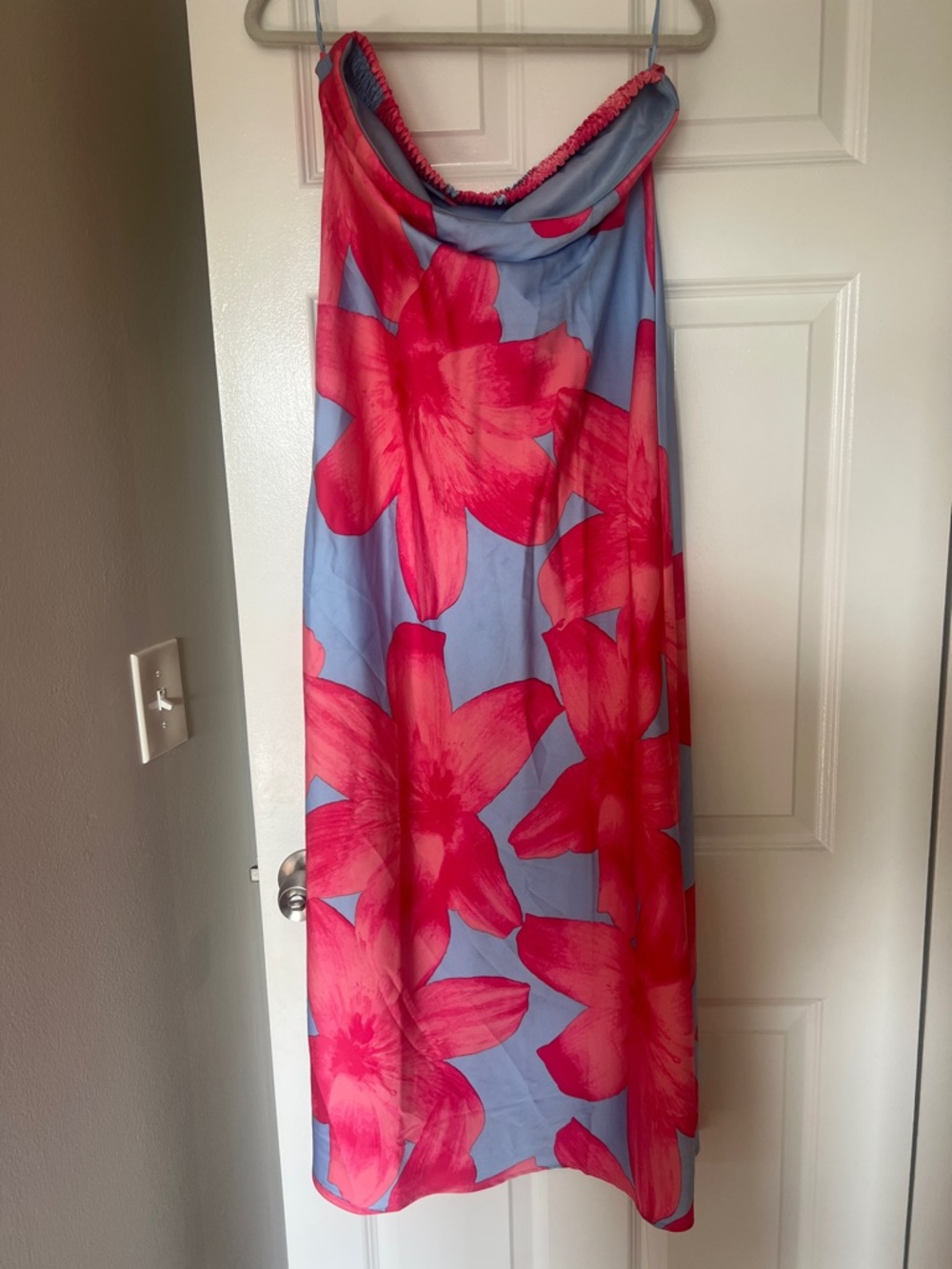 Women’s Floral Dress in Pink and Blue